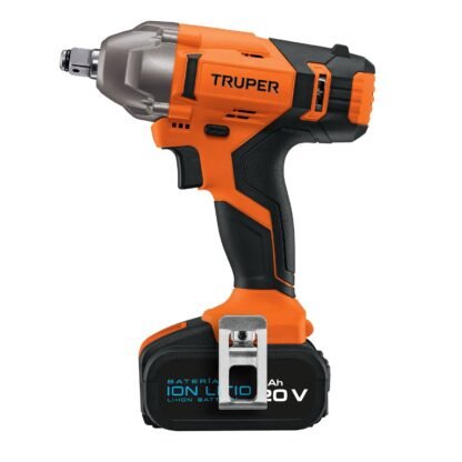Llave de impacto inalámbrica 1/2' 20 V, profesional, Truper LIMI-20A