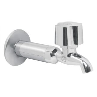 Llave 1/2' para fregadero con niple y chapetón, Foset LL-F