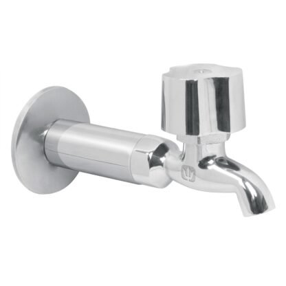 Llave 1/2' para fregadero con niple y chapetón, Foset LL-F