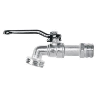 Llave de esfera de zinc 1/2', 110 g, s/adaptador, Basic LLE-110ZS