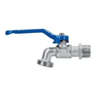 Llave de esfera de latón 1/2', 140 g, s/adaptador, Foset LLE-140LS
