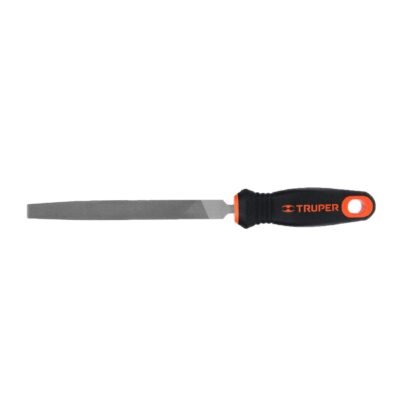 Lima plana bastarda 6' con mango doble inyección, Truper LPB-6T