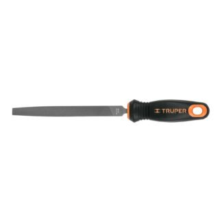 Lima plana muza 6' con mango doble inyección, Truper LPM-6T