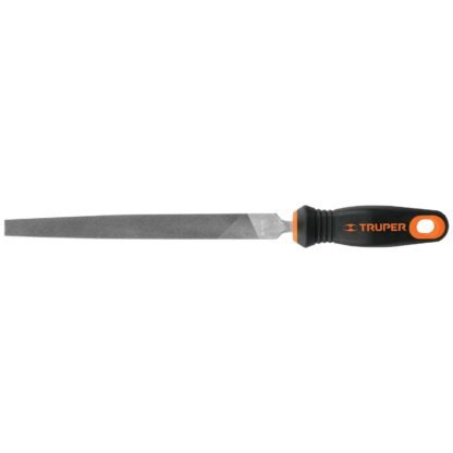Lima plana muza 8' con mango doble inyección, Truper LPM-8T