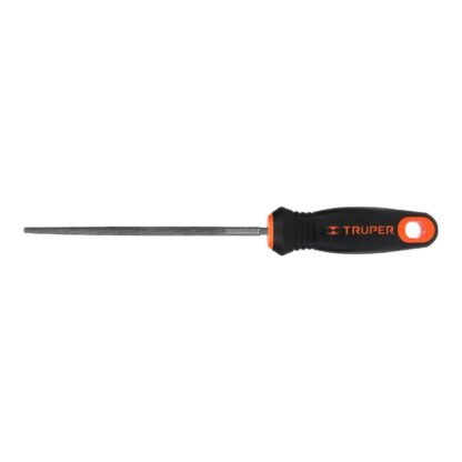 Lima redonda bastarda 6' con mango doble inyección, Truper LRB-6T