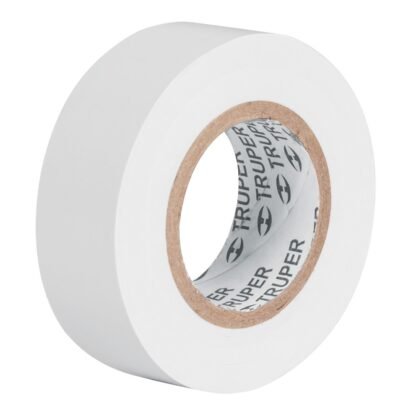 Cinta de aislar de 9 m x 19 mm, blanca, Truper M-22B