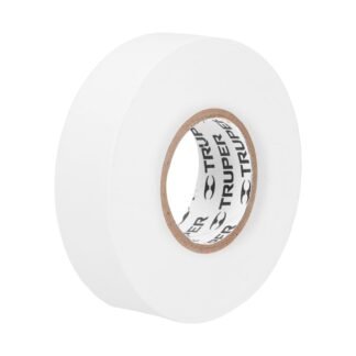 Cinta de aislar de 18 m x 19 mm, blanca, Truper M-33B