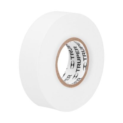 Cinta de aislar de 18 m x 19 mm, blanca, Truper M-33B