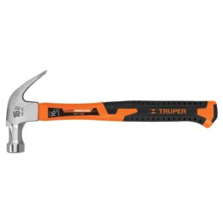Martillo 16 oz uña curva, mango fibra de vidrio, Truper MA-16F