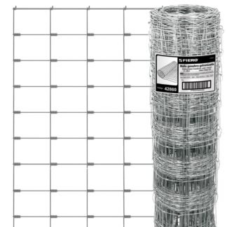 Rollo de 50 m x 1.2 m de malla ganadera de acero galvanizado MAGA-50X12