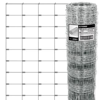 Rollo de 50 m x 1.4 m de malla ganadera de acero galvanizado MAGA-50X14