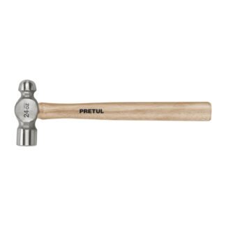 Martillo pulido de bola 24 oz mango madera, Pretul MB-24P