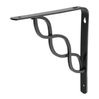 Ménsula reforzada negra 8 x 8' diseño trenza, Fiero MED-8NT