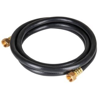 Manguera para gas 3/8' flexible negra de 1 m, con conexión MGAN-10