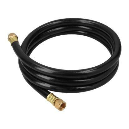 Manguera para gas 3/8' flexible negra de 2 m, con conexión MGAN-20