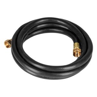 Manguera para gas 3/8' flexible negra de 3 m, con conexión MGAN-30
