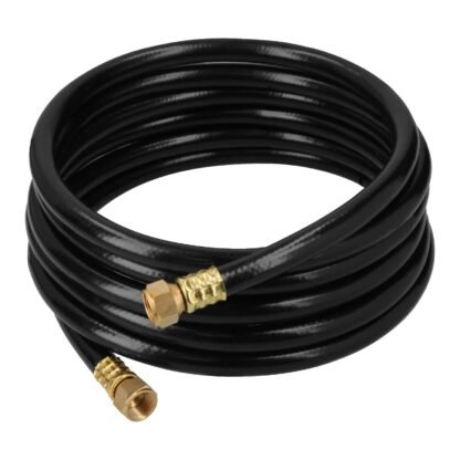 Manguera para gas 3/8' flexible negra de 4 m, con conexión MGAN-40