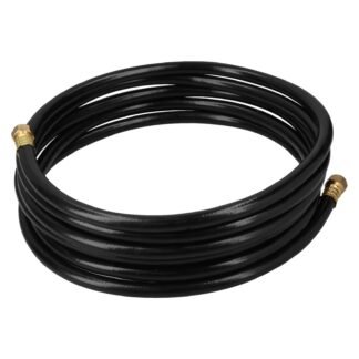 Manguera para gas 3/8' flexible negra de 5 m, con conexión MGAN-50