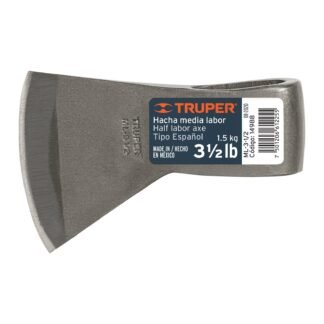 Hacha tipo español media labor 3-1/2 lb sin mango, Truper ML-3-1/2