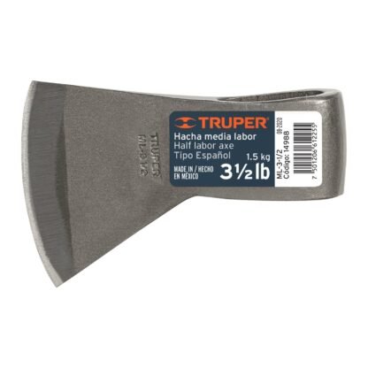 Hacha tipo español media labor 3-1/2 lb sin mango, Truper ML-3-1/2