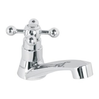Llave individual para lavabo, ABS, maneral cruceta, Basic MP-144
