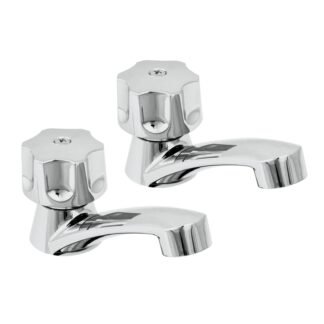 Juego 2 llaves plásticas individuales para lavabo, Foset MP-242