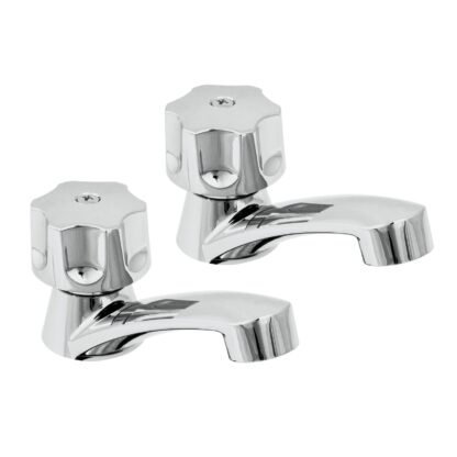 Juego 2 llaves plásticas individuales para lavabo, Foset MP-242