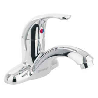 Monomando plástico para lavabo, nariz curva, Foset MP-419