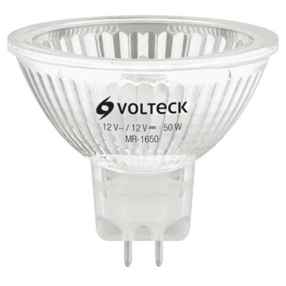 Lámpara de halógeno 50 W tipo MR 16 base GU5.3, Volteck MR-1650