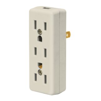 Multicontacto triple, 2 polos + tierra, Volteck MUL-305