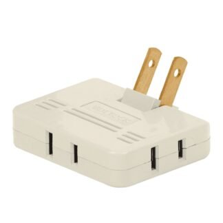 Multicontacto triple,tipo bisagra,entradas laterales,Volteck MUL-340