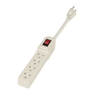 Multicontacto 16 AWG doméstico 4 entradas, Volteck MUL-4E