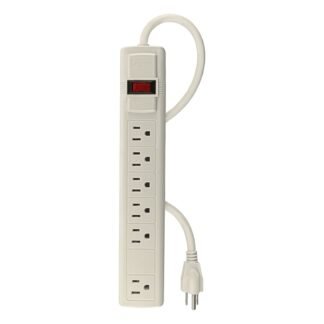 Multicontacto 16 AWG uso rudo con 6 entradas, Volteck MUL-6