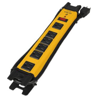 Multicontacto 14 AWG industrial supresor de picos 6 entradas MUL-612X