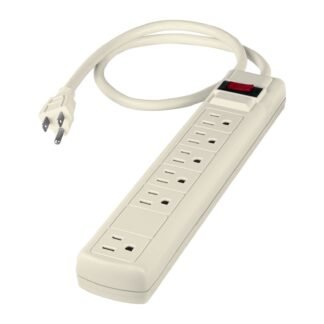 Multicontacto 14 AWG 6 entradas supresor de picos 450 joules MUL-645