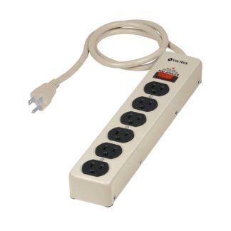 Multicontacto 14 AWG 6 entradas supresor de picos 600 joules MUL-660