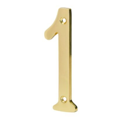 Número de latón sólido de 4', No.1, Hermex NUCH-1