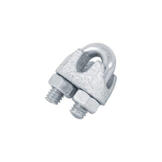Blíster con 2 nudos (perros) de hierro para cable de 1/4' NUDO-1/4