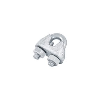 Blíster con 2 nudos (perros) de hierro para cable de 1/8' NUDO-1/8