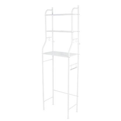 Mueble organizador blanco para baño con 3 repisas, Foset OWC-3