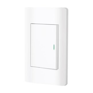 Placa armada blanca 1 interruptor 3 módulos, Lisboa, Volteck PA-APSE3-LB