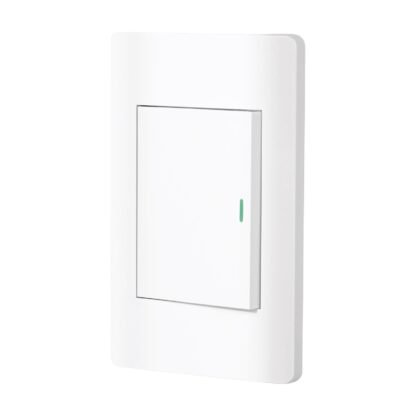 Placa armada blanca 1 interruptor 3 módulos, Lisboa, Volteck PA-APSE3-LB