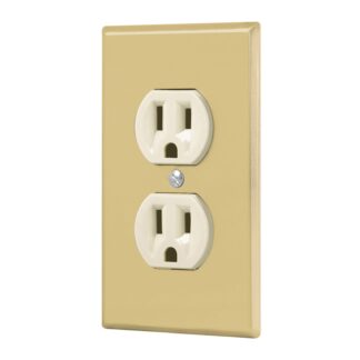 Placa armada 2 contactos polarizados,línea Standard, alumini PA-CODO-SA