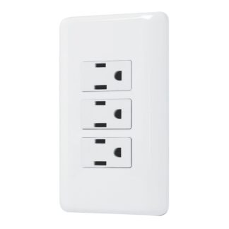 Placa armada con 3 contactos, Volteck Basic PA-COTR-B