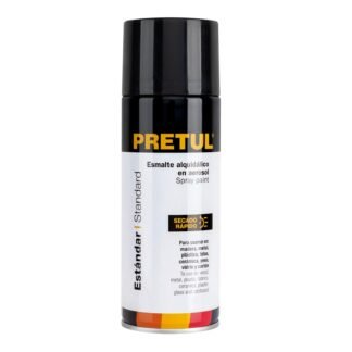 Pintura en aerosol, negro brillante, Pretul PA-NB-P