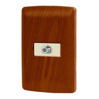 Placa armada con conexión para TV, madera, línea Italiana PA-TV-IM