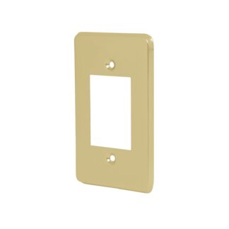 Placa 3 módulos, de aluminio, línea Económica, Volteck PATR-E