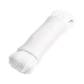 Piola de poliéster diamante de 4 mm x 15 m blanca, Fiero PIO-415P