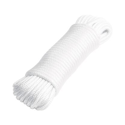 Piola de poliéster diamante de 4 mm x 15 m blanca, Fiero PIO-415P