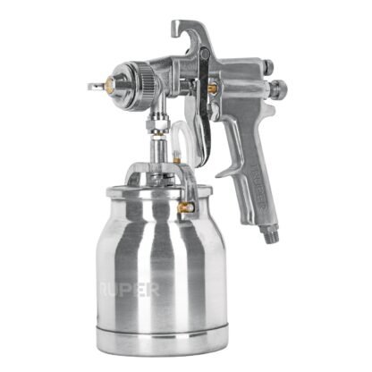 Pistola p/pintar succión HVHP vaso alum, 1.8mm, 2 vál Truper PIPI-310